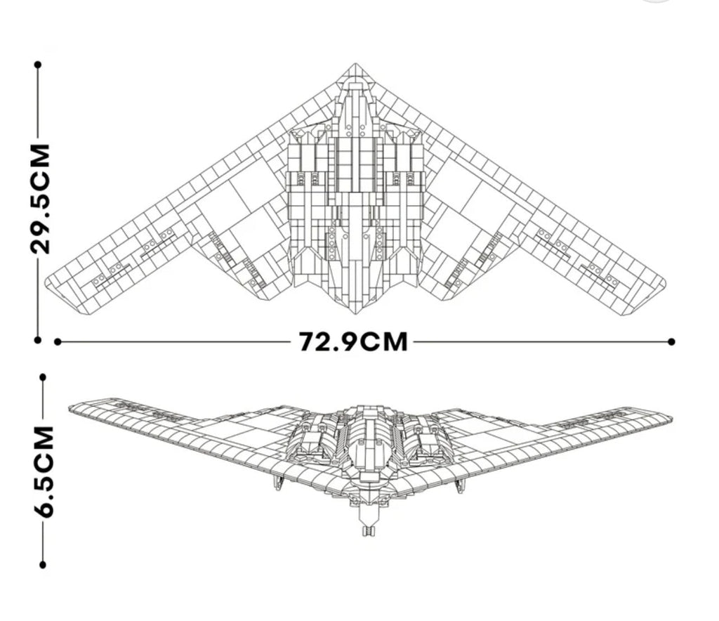 BRICKFORCE B2 STEALTH BOMBER (1900+ PEZZI)