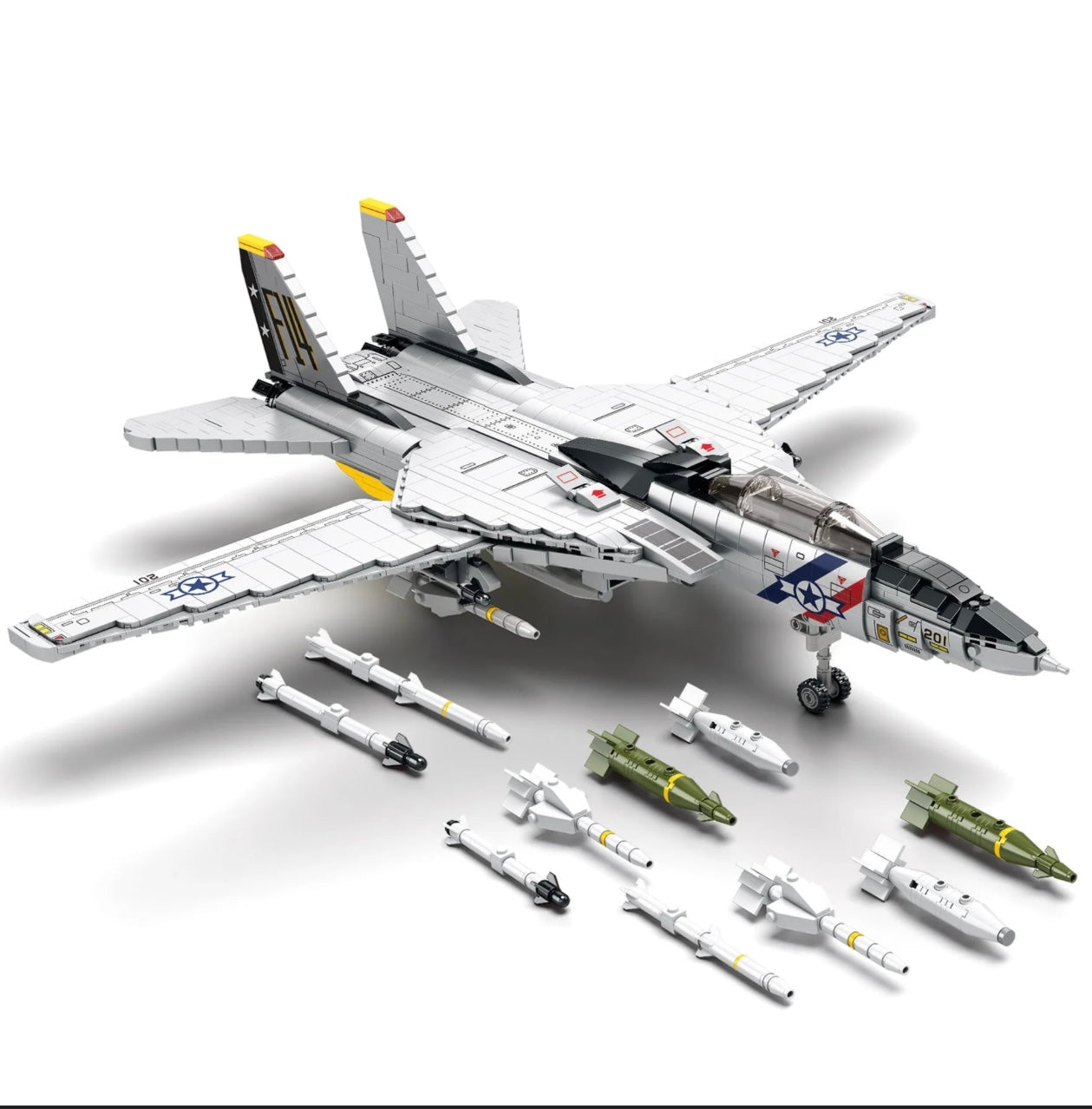 BRICKFORCE GRUMMAN F-14 TOMCAT (1600+ PEZZI)